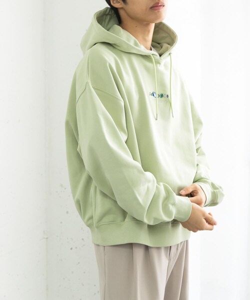 SENSE OF PLACE by URBAN RESEARCH（センスオブプレイスバイアーバンリサーチ）の「Gem Stone Cropped Hoodie（パーカー・メンズ・NAVY/BLACK/MINT・M/L）」の20枚目の写真