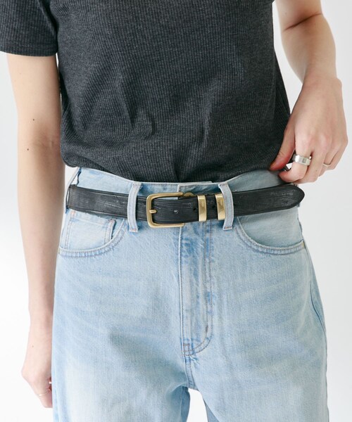 URBAN RESEARCH Sonny Label（アーバンリサーチサニーレーベル）の「HADDON&JONES　30MMプレーンベルト（ベルト・レディース・BLACK/M.BROWN・85）」の4枚目の写真