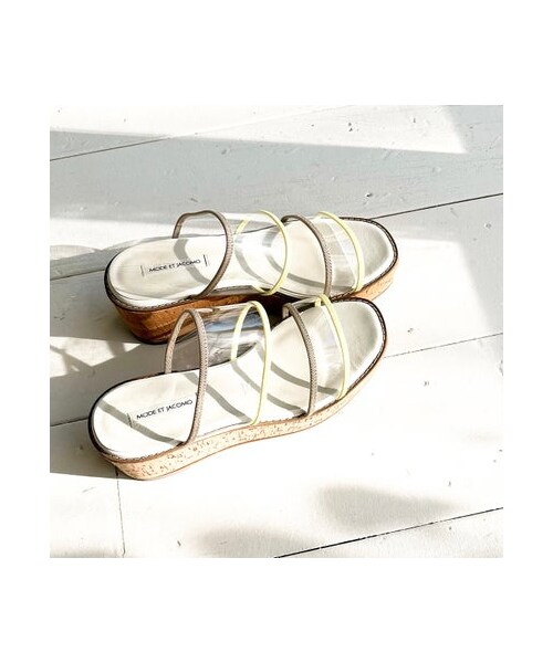 Mode et Jacomo(モードエジャコモ)の「モード エ ジャコモ MODE ET JACOMO 厚底クリアミュールサンダル (サンダル・レディース・BLC/GRC/PKC/YLC・S/22.5cm/M/23.5cm/L/24.5cm/LL/25cm)」の8枚目の写真