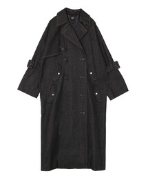 Black Denim Coat