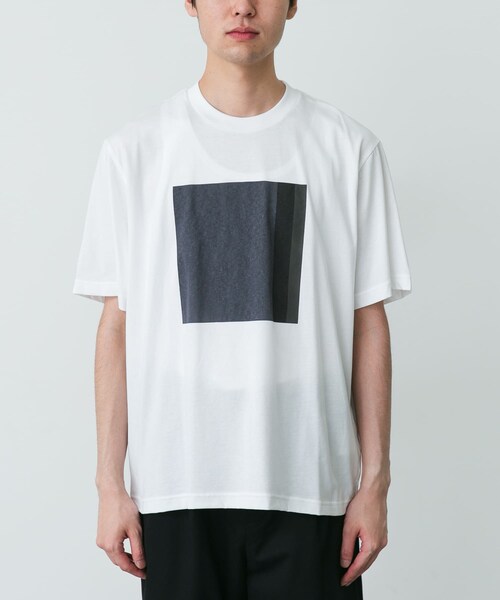 URBAN RESEARCH DOORS(アーバンリサーチドアーズ)の「STILL BY HAND 強撚コットン天竺グラデーションプリントTシャツ(Tシャツ/カットソー・メンズ・WHITE/GREIGE/L/BEIGE・46/48)」の7枚目の写真