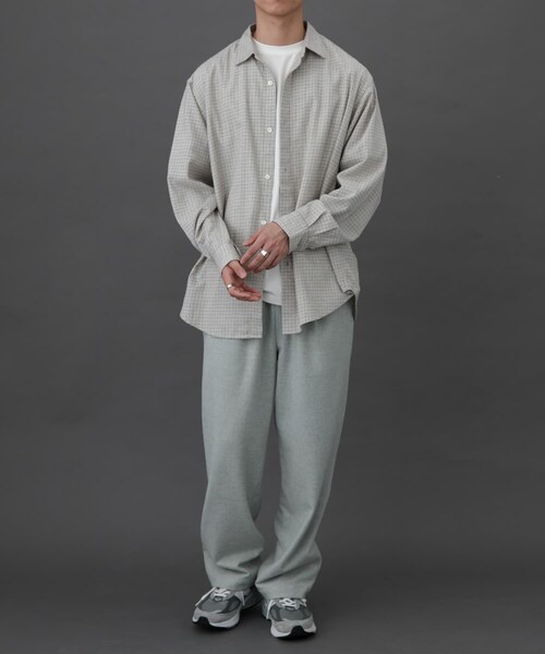 URBAN RESEARCH DOORS(アーバンリサーチドアーズ)の「FORK&SPOON ネルチェックシャツ(シャツ/ブラウス・メンズ・NAVY/BROWN/GREEN/IVORY・4/5)」の12枚目の写真