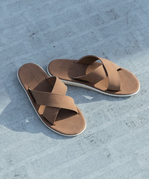 ITEMS URBANRESEARCH（アイテムズ アーバンリサーチ）の「エコレザークロスサンダル（サンダル・メンズ・BEG/BLK/GRY/CML・26.5/27.5）」の19枚目の写真