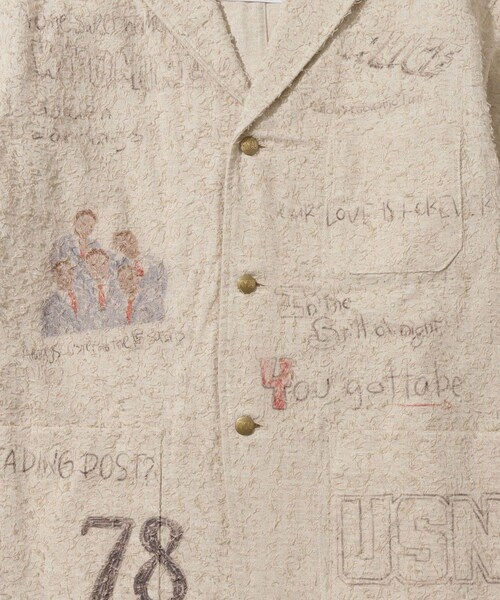 ADAM ET ROPE'（アダムエロペ）の「【KYOU/キョウ】ALICE GRAPHIC MEMORIAL JACKET（テーラードジャケット・メンズ・キナリ・1/2）」の9枚目の写真