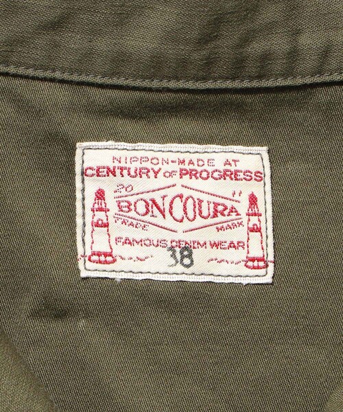 ADAM ET ROPE'（アダムエロペ）の「【BONCOURA/ボンクラ】Utility Shirt Back Satin olive（その他アウター・メンズ・オリーブ・38/40）」の13枚目の写真