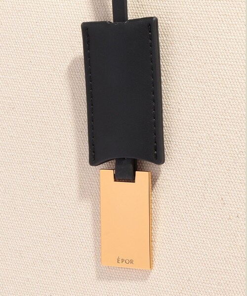 ROPE'（ロペ）の「【E'POR】I BAG Large【通勤】【A4対応】（トートバッグ・レディース・ブラック/ダークブラウン・F）」の10枚目の写真