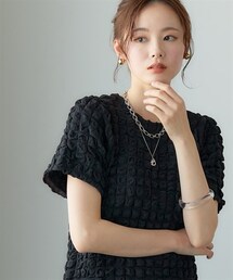 miclat | 大きいサイズ　ポコポコカットソートップス　miclat(Tシャツ/カットソー)