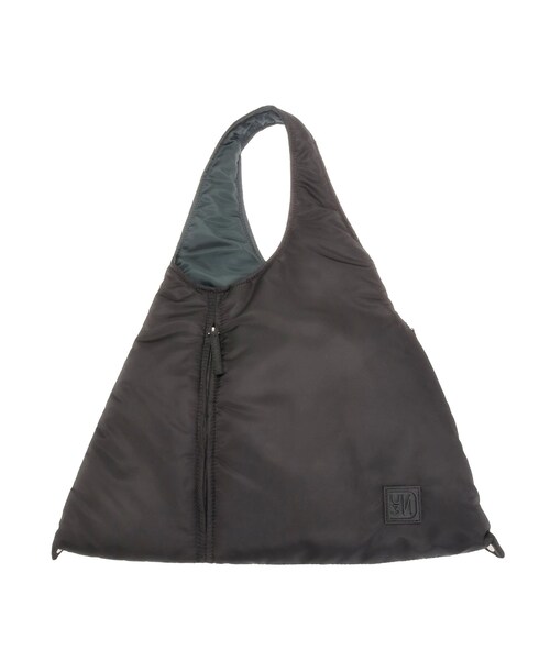 UN3D.（アンスリード）の「2WAY PADDED TRIANGLE BAG（ハンドバッグ・レディース・ブラック/ライム/カーキ・F）」の8枚目の写真