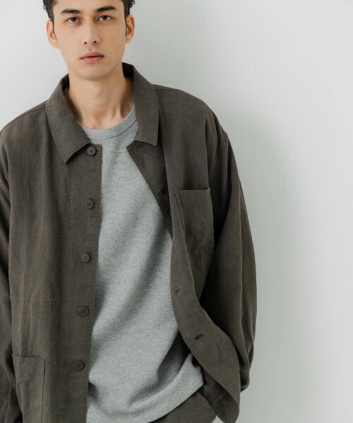 URBAN RESEARCH（アーバンリサーチ）の「『別注』LE VETEMENT ATLANTIQUE×UR　ワークジャケット（カバーオール・メンズ・BLACK/CHARCOAL・M/L）」の20枚目の写真