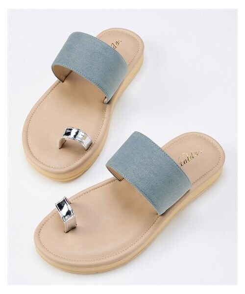 nissen（ニッセン）の「【ゆったり幅広】曲がるクッションソールフラットサンダル（ワイズ４Ｅ）（サンダル・メンズ・黒/ライトベージュ/ブルー・M=23.0~23.5cm/4E/L=24.0~24.5cm/4E/LL=25.0~25.5cm/4E/3L=26.0~26.5cm/4E）」の11枚目の写真