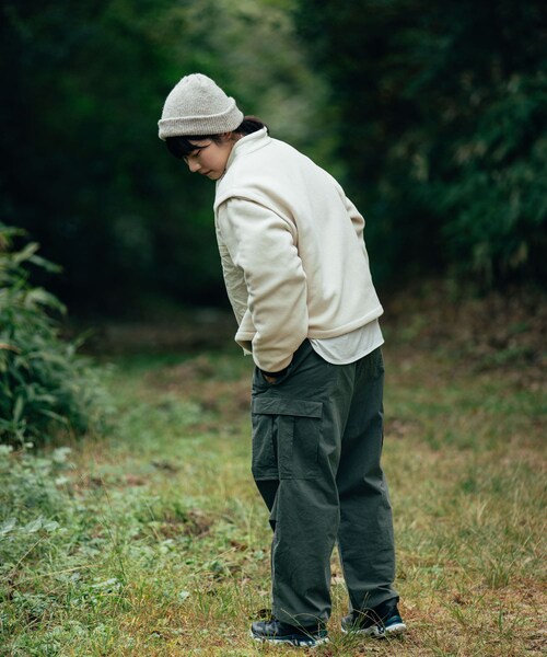 EKAL（エカル）の「デタッチャブルフリースブルゾン（ブルゾン・レディース・オフ/チャコール・one）」の10枚目の写真