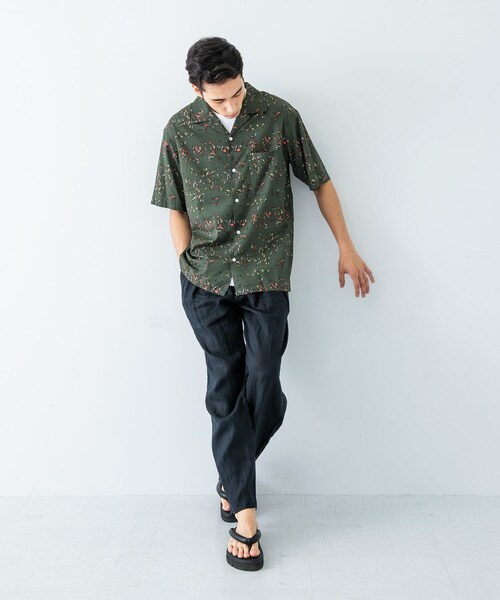 URBAN RESEARCH（アーバンリサーチ）の「LONGCHAMP PRINT SHIRTS（シャツ/ブラウス・メンズ・BLACK/ORANGE/BLUE/KHAKI・M/L）」の22枚目の写真