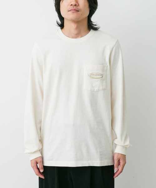 URBAN RESEARCH DOORS（アーバンリサーチドアーズ）の「patagonia　OVAL LOGO POCKET LONG-SLEEVE T-SHIRTS（Tシャツ/カットソー・メンズ・UDNL/INBK/CVGR・M/L/XL）」の7枚目の写真
