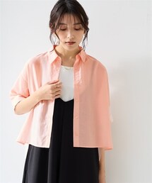 SMILE LAND | ＜大きいサイズ＞【美極シャツ】ショート丈シャツ＜大きいサイズ有＞(シャツ/ブラウス)