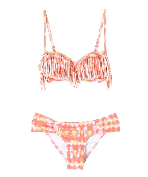 dazzlin（ダズリン）の「【goods】dazzlin×ROXY PEACOCK　BIKINI（水着・レディース・ネイビー/ブルー/ピンク・M/S）」の8枚目の写真