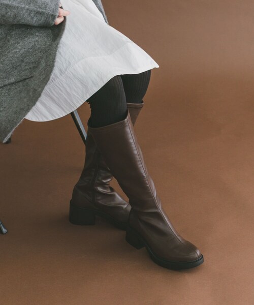 ITEMS URBANRESEARCH（アイテムズ アーバンリサーチ）の「ストレッチロングブーツ（その他シューズ・レディース・BLK/BRN・S/M/L）」の12枚目の写真