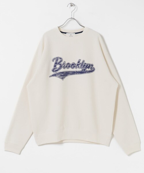 URBAN RESEARCH Sonny Label（アーバンリサーチサニーレーベル）の「裏起毛プリントスウェットプルオーバー（スウェット・メンズ・オフ/チャコール/ブラウン・M/L）」の9枚目の写真