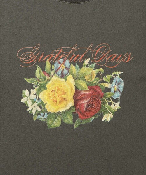 ADAM ET ROPE'（アダムエロペ）の「【TENDER PERSON/テンダー パーソン】FLOWER GARDEN TEE（Tシャツ/カットソー・メンズ・スミクロ/ライトグレー・1/2）」の8枚目の写真