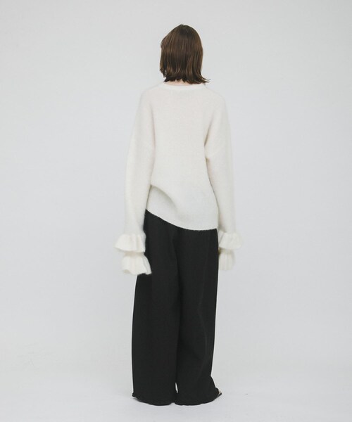 LAATO（ラート）の「frill sleeve mohair knit（ニット/セーター・レディース・パール/シャドウ・Free）」の8枚目の写真