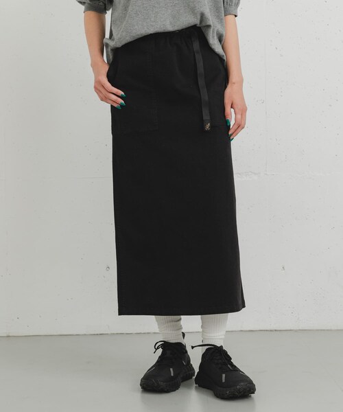 EKAL（エカル）の「『別注』GRAMICCI　ストレッチツイルスカート（スカート・レディース・BLACK/CAMEL/BROWN・one）」の6枚目の写真