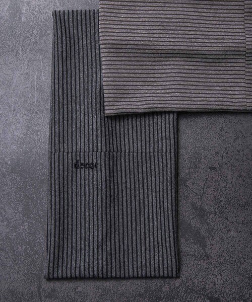 URBAN RESEARCH（アーバンリサーチ）の「decor『デコール』　Border Wide Hairband（ヘアバンド・レディース・CHARCOAL/BROWN・-）」の4枚目の写真