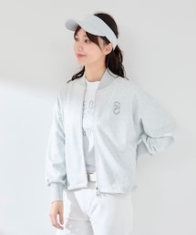 【UVカット】【接触冷感】アニマル柄ドロストライトブルゾン