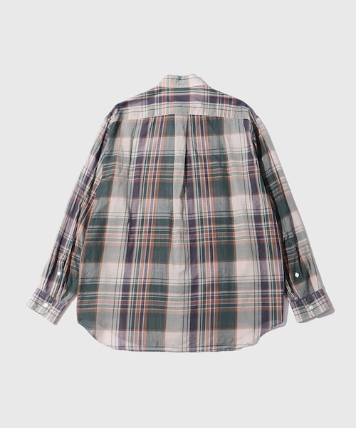 ADAM ET ROPE'(アダムエロペ)の「【KAPTAIN SUNSHINE/キャプテンサンシャイン】Gauze Plaid Plain Shirt(シャツ/ブラウス・メンズ・ホワイト系/グリーン系・2/3/4)」の16枚目の写真