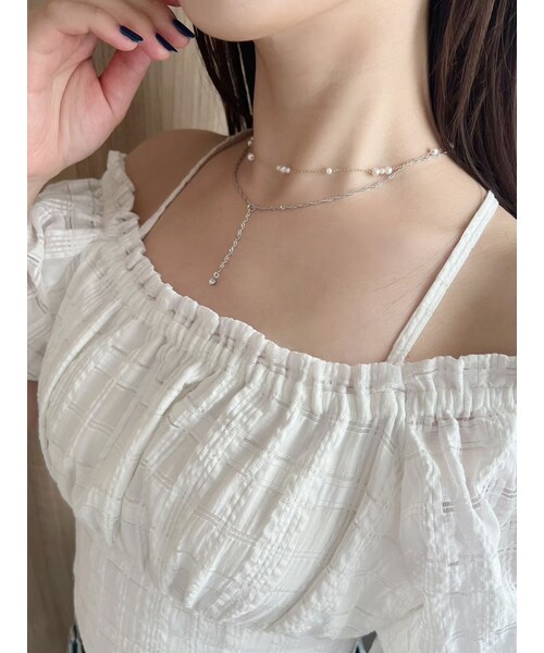 MERCURYDUO（マーキュリーデュオ）の「2WAYダブルチェーンネックレス（ネックレス・レディース・シルバー/ゴールド・F）」の16枚目の写真