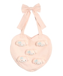 【メロクロコラボ】My Melody heart tote bag(PINK)