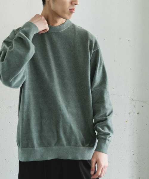 URBAN RESEARCH DOORS（アーバンリサーチドアーズ）の「モールニットプルオーバー（ニット/セーター・メンズ・GREIGE/SAGE/CHARCOAL・M/L）」の3枚目の写真