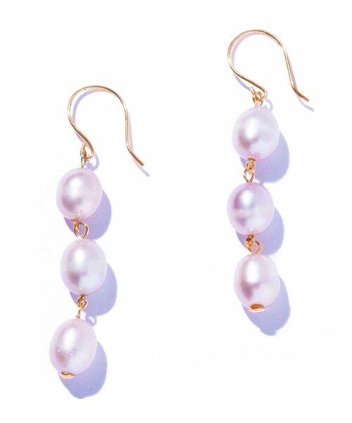 ROPE'（ロペ）の「【WEB限定】【les bonbon (ル ボンボン)】cocoon pearl hook pierce PK（ピアス（両耳用）・レディース・ピンク・F）」の10枚目の写真