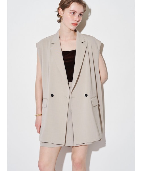 ELENDEEK（エレンディーク）の「【Dickies×ELENDEEK】STAND ZIP VEST