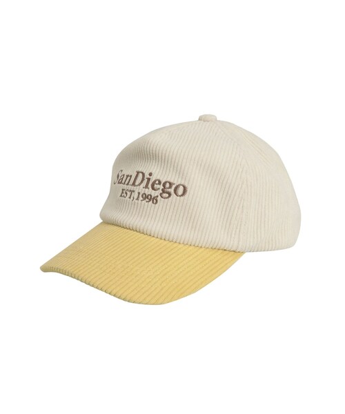Ungrid（アングリッド）の「バイカラーコーデュロイキャップ（キャップ・レディース・アイボリー/ピンク/ネイビー・F）」の5枚目の写真