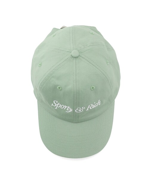 美品完売 SPORTY&RICH キャップADAM ET ROPÉ FEMME ADAM ET ROPE'（アダムエロペ）の「【SPORTY&RICH】ITALIC LOGO