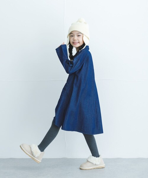 URBAN RESEARCH DOORS（アーバンリサーチドアーズ）の「デニムミニワンピース(KIDS)（ワンピース・キッズ・INDIGO/ONE WASH・105/120/135）」の20枚目の写真