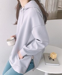 nissen | サイドジップダンボールニットパーカー(パーカー)