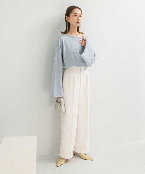 URBAN RESEARCH ROSSO（アーバンリサーチロッソ）の「オフショルライトスウェット（スウェット・レディース・L/BEIGE/MOON STONE・FREE）」の15枚目の写真