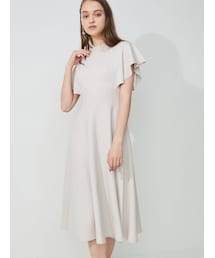 MERCURYDUO | 【To/】ハイゲージラッフルフレアニットワンピース(ワンピース)