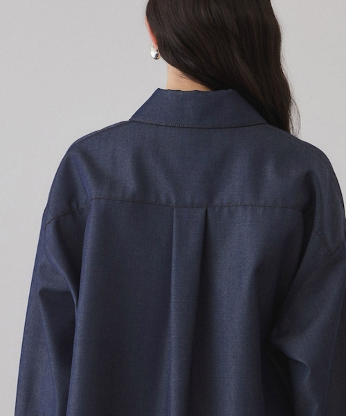 ADAM ET ROPE'（アダムエロペ）の「NIKKE TW DENIM SHIRT JACKET（ブルゾン・レディース・ブラック/ネイビー・F）」の11枚目の写真