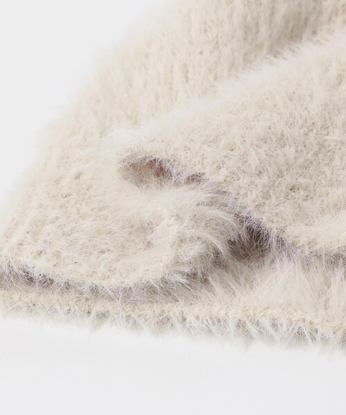 RODE SKO（ロデスコ）の「フェザーヤーンニットワッチ（ニットキャップ/ビーニー・レディース・IVORY/GRAY/BEIGE・one）」の8枚目の写真