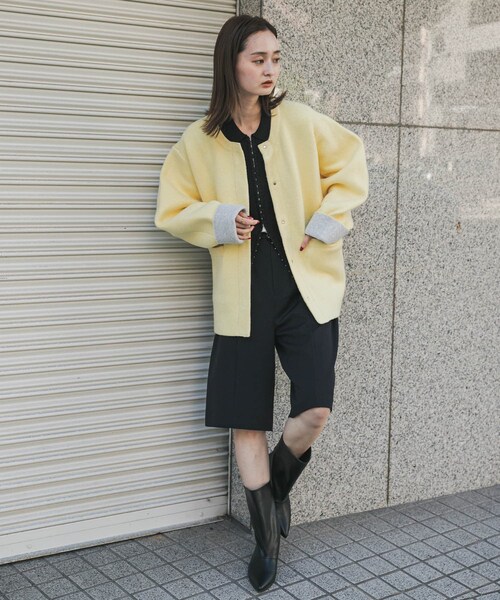 SENSE OF PLACE by URBAN RESEARCH(センスオブプレイスバイアーバンリサーチ)の「ワイドシャフトミドルブーツ(ブーツ・レディース・BLACK/BEIGE・S/M/L)」の10枚目の写真