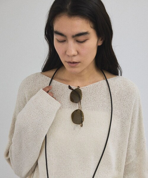 ADAM ET ROPE'（アダムエロペ）の「ケースセットメタルフレームUVカットグラス（サングラス・レディース・ブラック/ダークブラウン・F）」の13枚目の写真