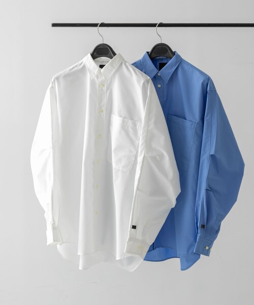 URBAN RESEARCH(アーバンリサーチ)の「DAIWA PIER39 TECH REGULAR COLLAR SHIRT L/S SOLID(シャツ/ブラウス・メンズ・WHITE/SAX・M/L/XL)」の4枚目の写真