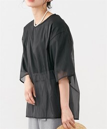 Le temps riche | オーガンジーレイヤードＴシャツ＜Letempsriche＞(Tシャツ/カットソー)