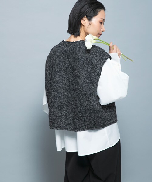 URBAN RESEARCH ROSSO（アーバンリサーチロッソ）の「『別注』CHIGNON×ROSSO　ツイードショートベスト（ベスト・レディース・WHITE/BLACK・Free）」の15枚目の写真