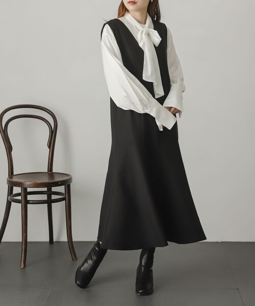 SENSE OF PLACE by URBAN RESEARCH（センスオブプレイスバイアーバンリサーチ）の「2WAYタイツキチュニック（チュニック・レディース・LIME/OFF WHITE/BLACK・one）」の6枚目の写真