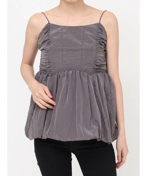 MURUA（ムルーア）の「バルーンキャミソール（キャミソール・レディース・ホワイト/グレー/ブラック・F）」の5枚目の写真