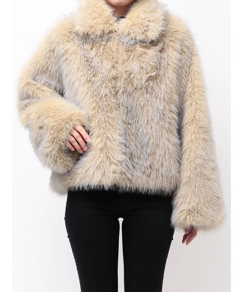 MURUA（ムルーア）の「MIXフェイクファーブルゾン（ブルゾン）」 - WEAR