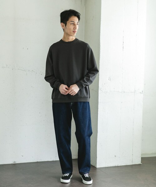 URBAN RESEARCH DOORS（アーバンリサーチドアーズ）の「シルケットダンボールロングスリーブTシャツ（Tシャツ/カットソー・メンズ・WHITE/BROWN/CHARCOAL・M/L）」の20枚目の写真