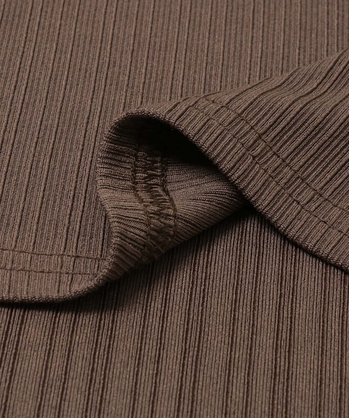 KBF（ケイビーエフ）の「イージーRIBフレアパンツ（その他パンツ・レディース・IVORY/BROWN/BLACK・One）」の9枚目の写真